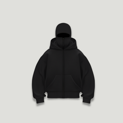 Sudadera con capucha y balaclava