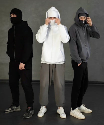 Sudadera con capucha y balaclava